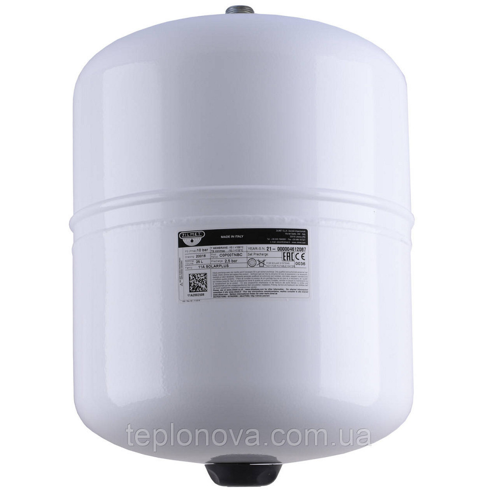 Бак Zilmet solar-plus для систем сонячного опалення 25 л 10bar (11A2002506) Чернівці - фото 1