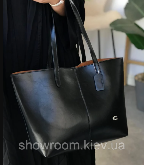 Брендовая женская сумка шоппер Coach (8503-1) Киев - изображение 4