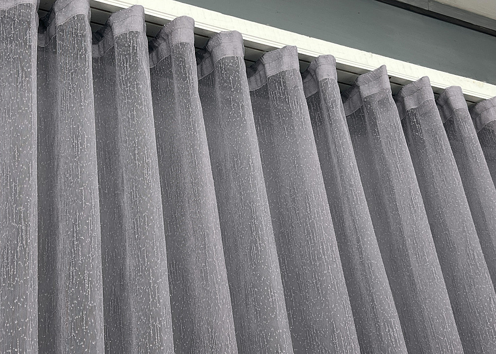 Тюль VR-Textil 1986т Льон Дощик сірий 400х270 см (42-1021) Київ - фото 7