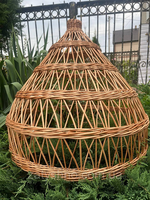 Люстра плетена кавова Київ - фото 7