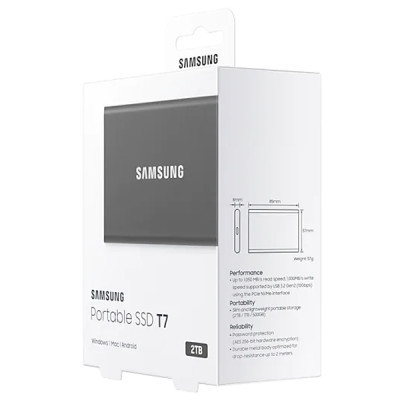 Накопитель SSD USB 3.2 2TB T7 Samsung (MU-PC2T0T/WW) Винница - изображение 5