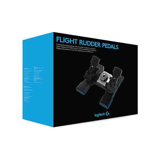 Педалі Logitech G Flight Rudder Pedals (945-000005) чорний/сріблястий Харьков