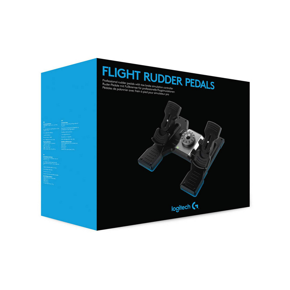 Педалі Logitech G Flight Rudder Pedals (945-000005) чорний/сріблястий Харків - фото 5