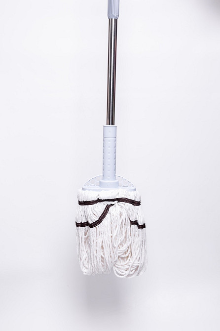 Швабра з класичною круглою насадкою для вологого прибирання підлоги, підходить для плитки, ламінату HP-35015-15 Коломия - фото 3