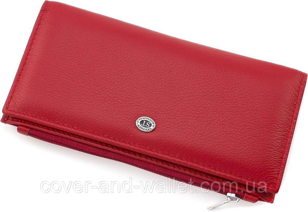 Червоний жіночий гаманець купюрник на магнітах ST 006 red Київ - фото 1