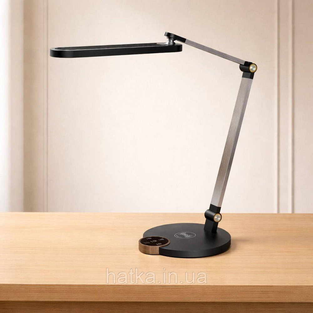 Лампа настільна світлодіодна гнучка Sirius BL-1131-C матовий чорний Київ - фото 4