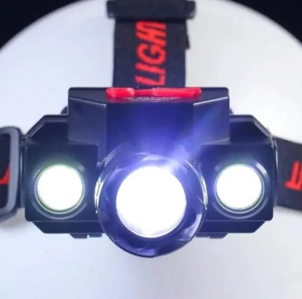 Ліхтарик налобний акумуляторний KX-1805 COB XPE. Вінниця - фото 4