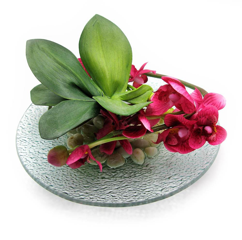 Цветок орхидеи на стеклянной подставке Киев - изображение 1