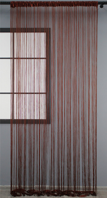 Штори-нитки "Кісея" Коричневий 300х300см 1 шт (61-005) Київ - фото 3