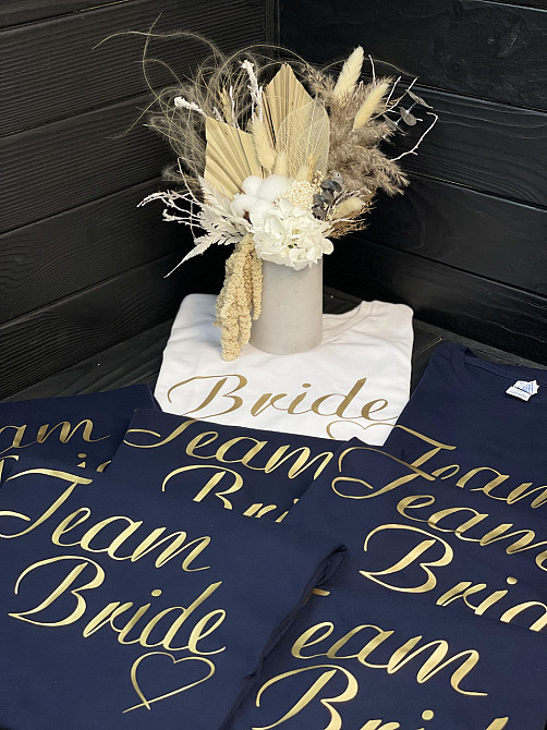 Футболки на дівич вечора- "BRIDE" - "TEAM BRIDE" Чернівці - фото 1