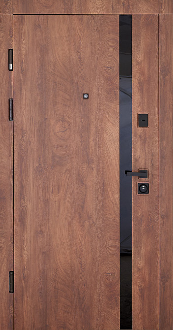 Входная дверь Abwehr Megapolis MG3 Stella 515/0 Спил дерева коньячного 860*2050 мм Модная входная дверь Киев - изображение 1