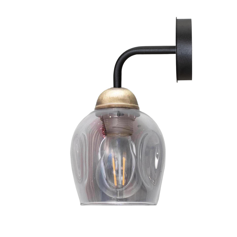 Світильник настінний MSK Electric Enigma бра під лампу E27 PL 20240 BK Одеса - фото 3