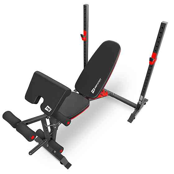 Набір Hop-Sport Premium 39кг з лавою HS-1095 та штангою Киев