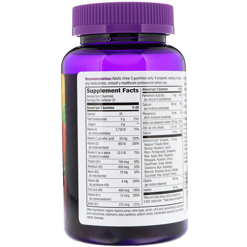 Витамины для женщин (Alive Women's Vitamins) со вкусом фруктов 75 жевательных таблеток Київ - фото 2