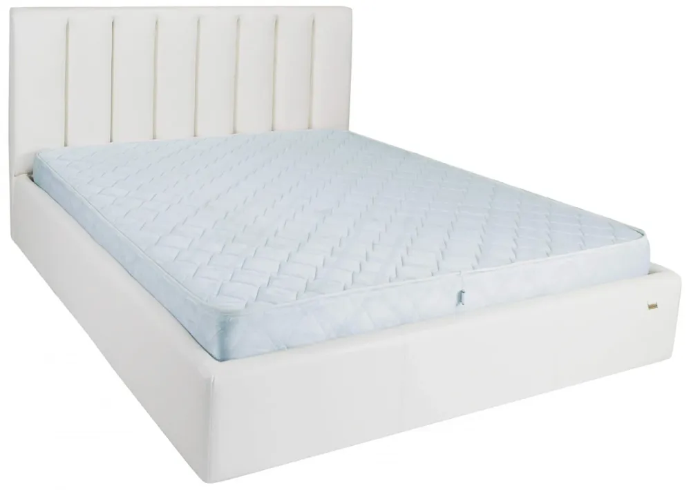 Ліжко Sanam Comfort 120 х 190 см Boom 01 З підйомним механізмом та нішою для білизни Білий Київ - фото 1