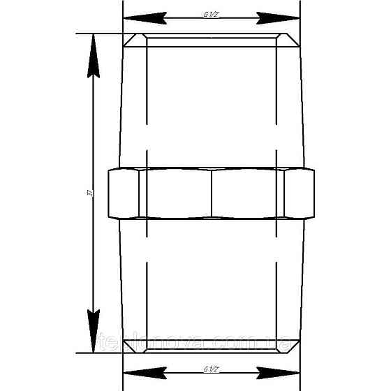 Ниппель VIEGA 1522  1/2″ ЗЗ (266592) Черновцы