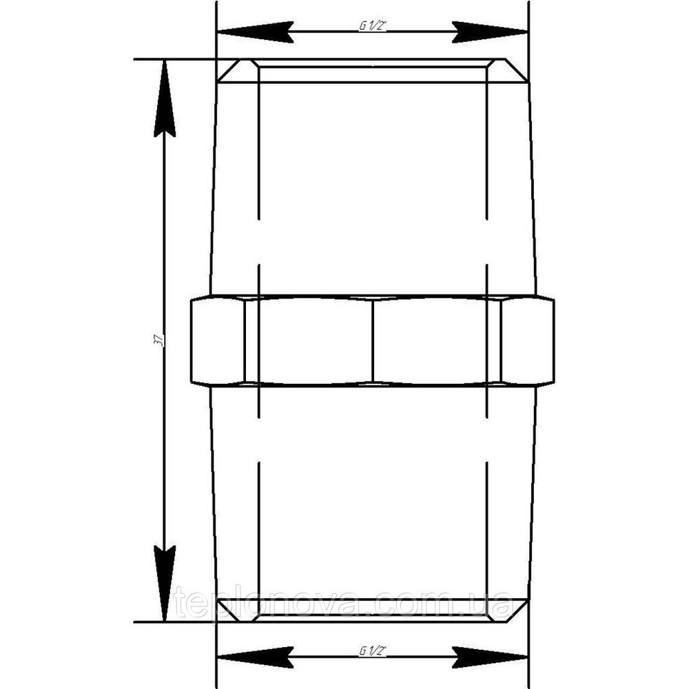 Ниппель VIEGA 1522  1/2″ ЗЗ (266592) Черновцы - изображение 2
