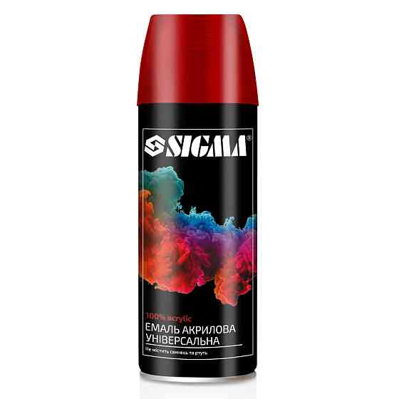 Sigma Эмаль аэрозольная акриловая 400мл RAL 3005 (темно-вишневый глянец) SIGMA (2736941) Коломия