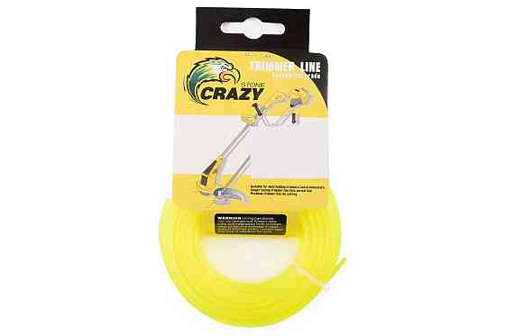 Леска мотокосы Ø2,4mm, 60 метров (квадратная, желтая) Мукачево