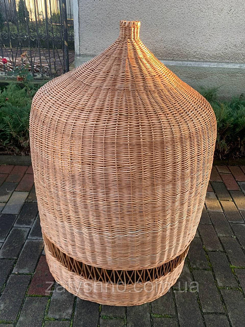 Красива висока люстра підвісна з натуральної лози. Київ - фото 2