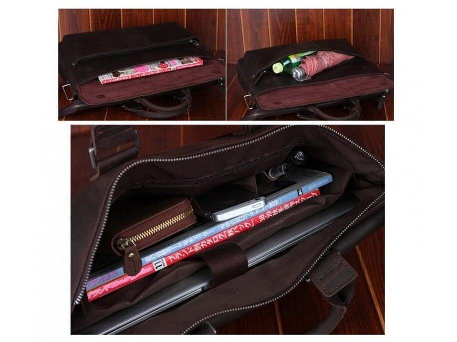 Сумка Vintage 14565 з натуральної шкіри Коричнева Київ - фото 9