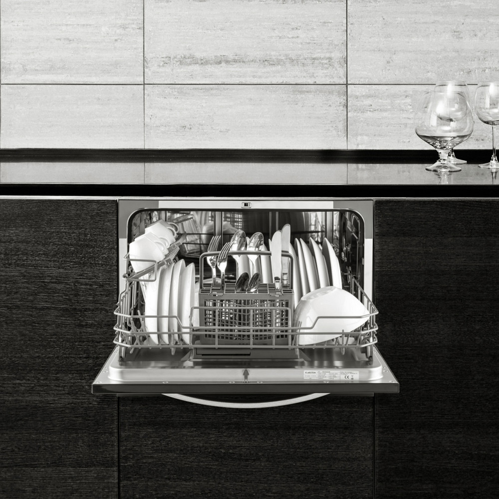 Посудомийна машина Amazonia 6 Luminance зі скляною передньою панеллю, окремішня, 1380 Вт, чорна Рівне - фото 2