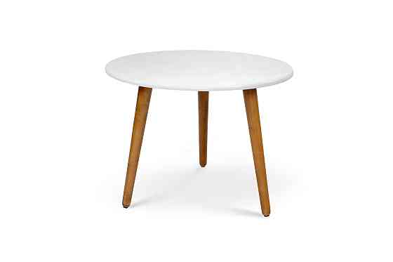 Стіл журнальн Ерік, білий/ясен Київ