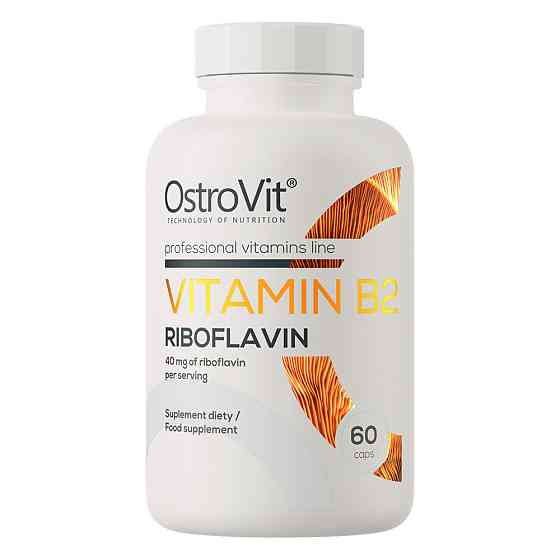 Вітамін B2 Ostrovit Vitamin B2 Riboflavin 60 caps Луцьк
