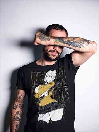 Футболка з аніме принтом Схіракі Меіко Аніме Аппарел оверсайз (S/M/L) Чорний AnimeJ0252 Дніпро