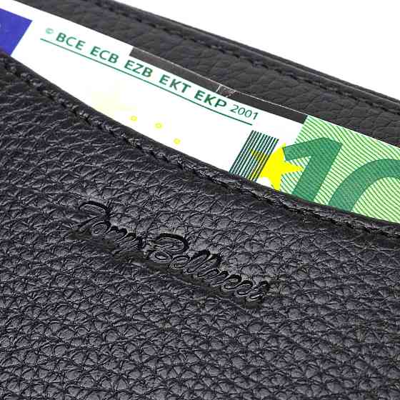 Жіноче містке портмоне на блискавці з натуральної шкіри Tony Bellucci 21970 Чорний Київ