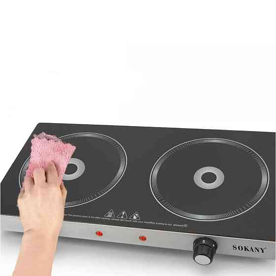 Індукційна плита на 2 конфорки 2400Вт,Sokany SK-224 SBR Київ