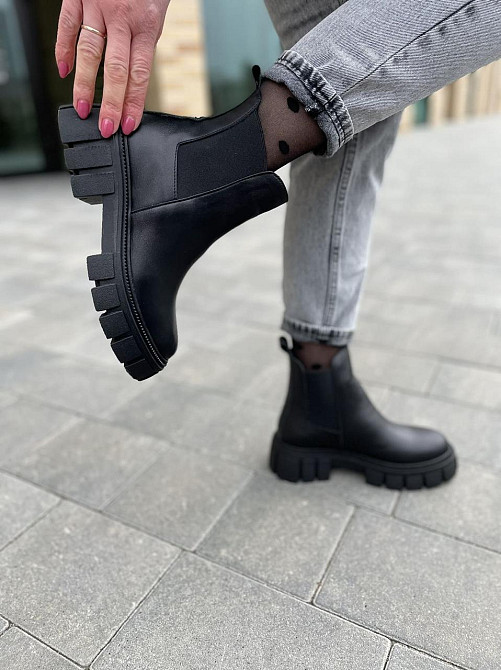 Черевики жіночі GREMMY чорні шкіра натуральна висота 13 см (604/2) Коломыя - изображение 8