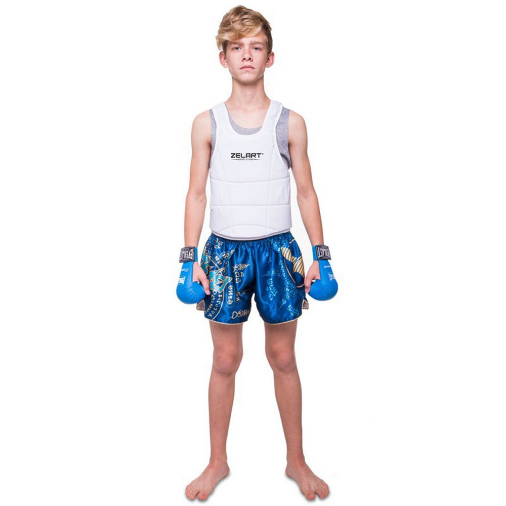 Защита корпуса (жилет) для карате Zelart BO-0399 размер S-XL белый Защита для боевых искусств Киев - изображение 4