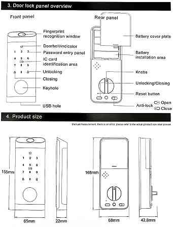 PES One Black розумний біометричний кодовий замок Київ