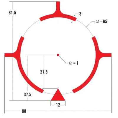 Коллиматорный прицел Vortex AMG UH-1 GEN II 1 MOA Tan (AMG-HS02T) Винница
