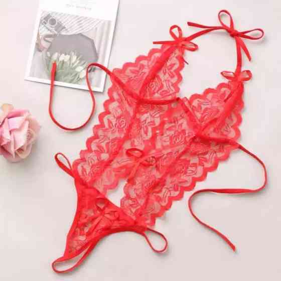 Женский пеньюар эротический красный - размер универсальный (42-46р.) Киев