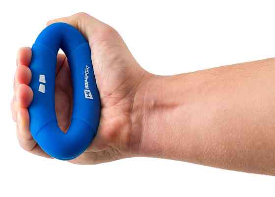 Еспандер силіконовий овальний 18,1кг Hop-Sport HS-S018OG синій Київ