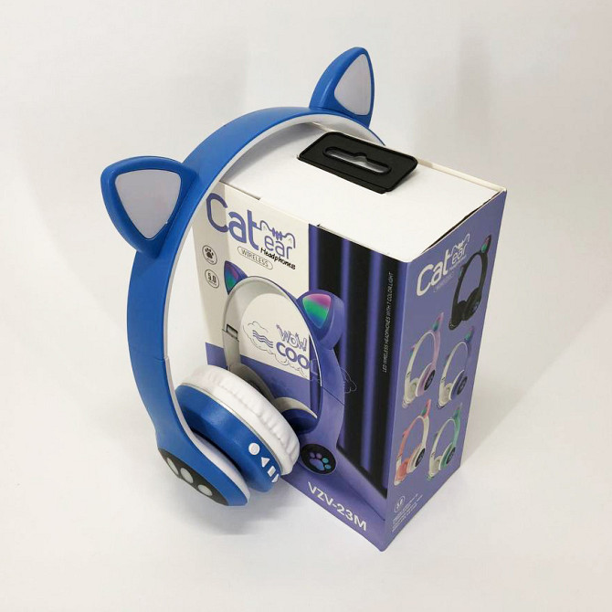 Беспроводные наушники кошечка Cat VZV 23M, Комфортные наушники с кошачьими ушками QJ-21 Львов - изображение 8