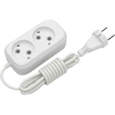 Мережевий подовжувач Electrum C-ES-1784 5.0m, 2 роз, white (C-ES-1784) Вінниця