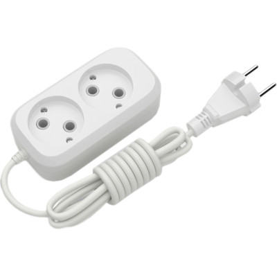 Сетевой удлинитель Electrum C-ES-1784 5.0m, 2 роз, white (C-ES-1784) Винница - изображение 1