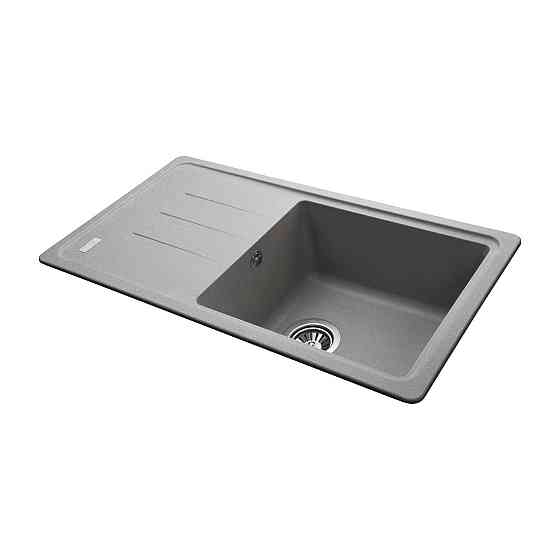 Гранитная мойка Globus Lux LUGANO серый камень 780x435мм-А0005 (000008005) Киев