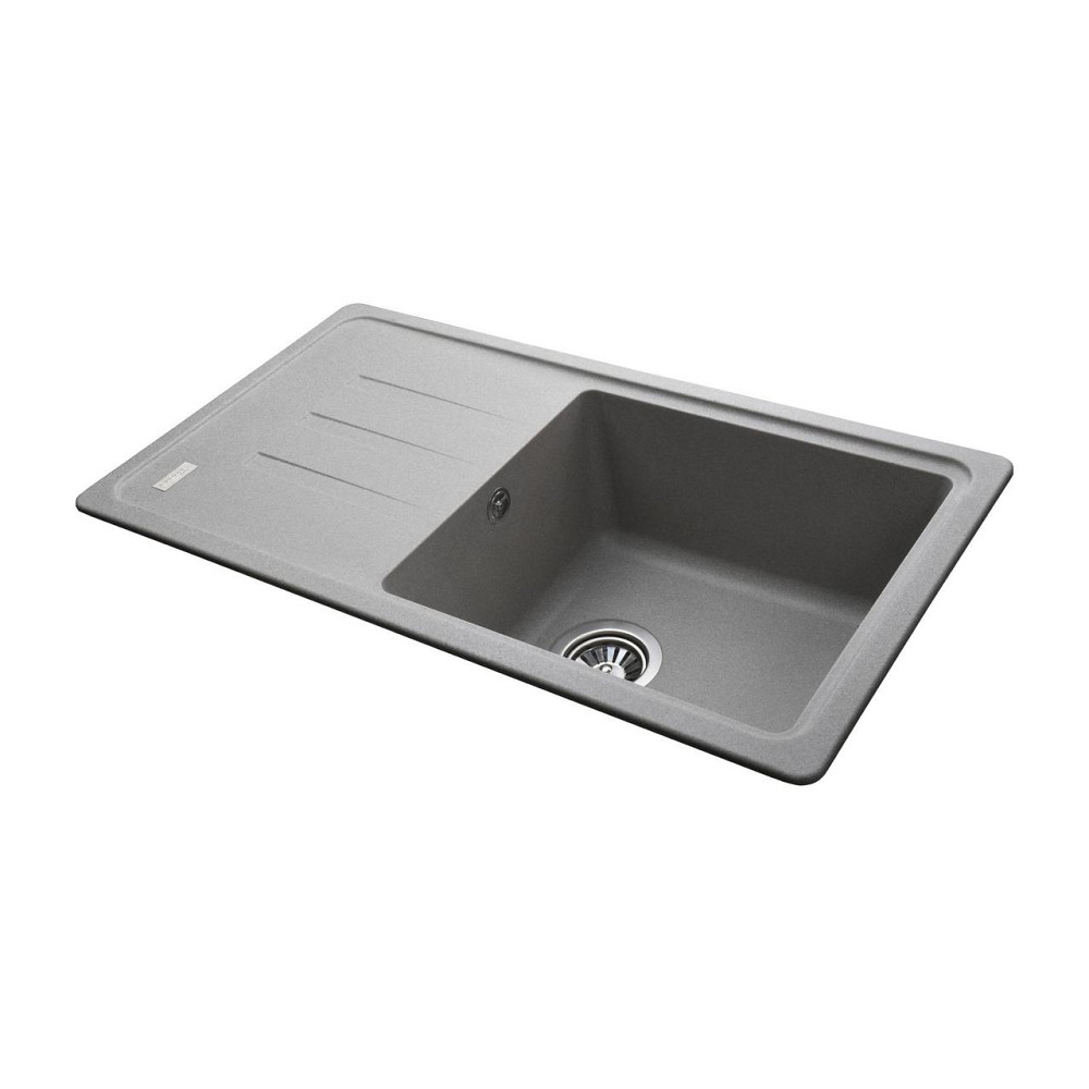Гранитная мойка Globus Lux LUGANO серый камень 780x435мм-А0005 (000008005) Киев - изображение 4