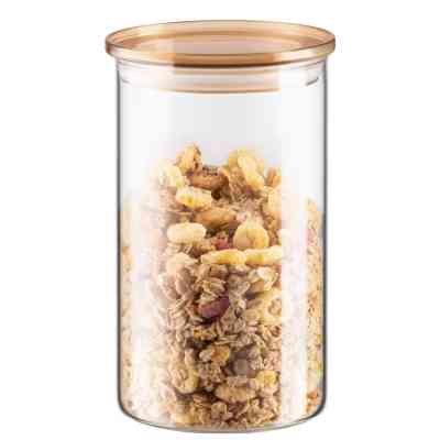 Банка Ardesto Fresh 1100 мл, скло, пластик, прозорий (AR1311SFM) Винница