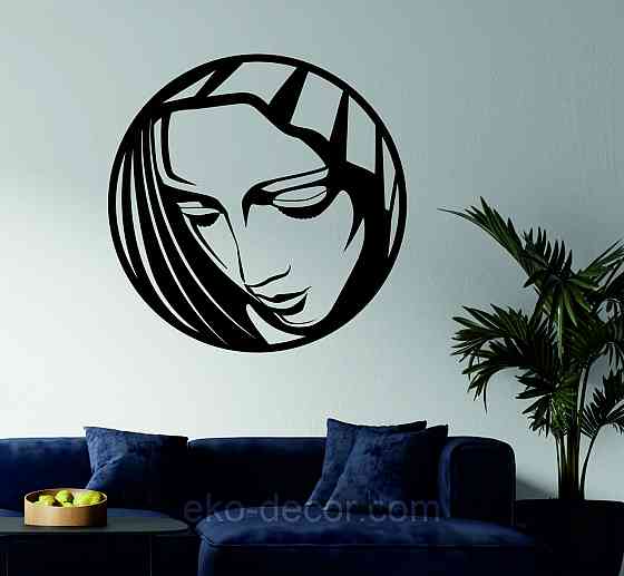 Декоративне настінне Панно «Сонеслава Матір», Декор на стіну 90*90 см, Чорний Київ