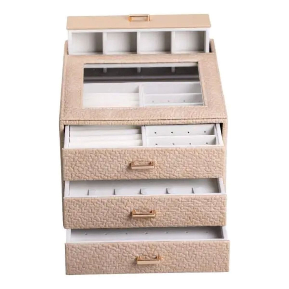 Yiwu Скринька для прикрас з еко шкіри 3 яруси органайзер для ювелірних виробів HP-5-16CR Коломыя - изображение 3