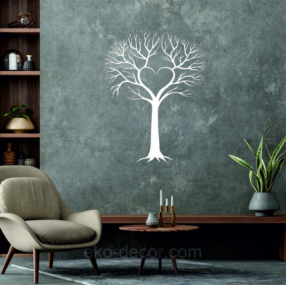 Декоративное настенное Панно «Дерево», Декор на стену 110*88 см, Белый Киев - изображение 5