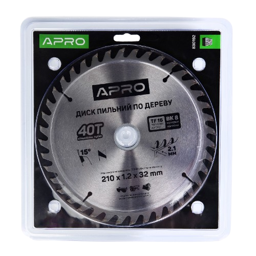 Диск пиляльний по дереву d210мм*32(30)мм 40T New APRO Житомир - изображение 2