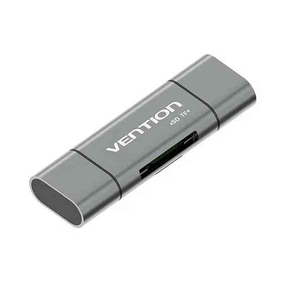 Картрідер Vention USB3.0 Multi-function Card Reader Gray Metal Type (CCHH0) Київ