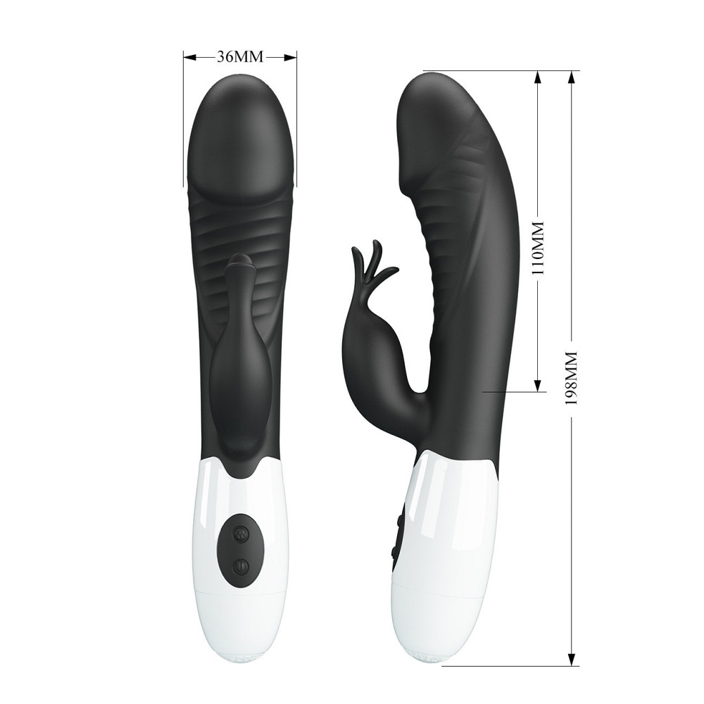 Вибратор - Pretty Love Rasmussen Dual Vibrator Black Sex Aura Киев - изображение 10