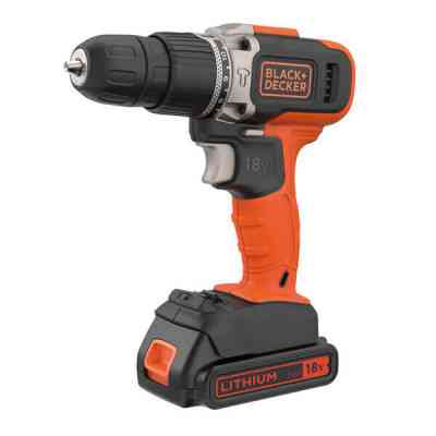 Шуруповерт Black&Decker 18 В, 1.5Ah, 45 Нм,0-360/0-1400 об/мин, 21000 уд/мин, 1.3 кг (BCD003C1) Винница
